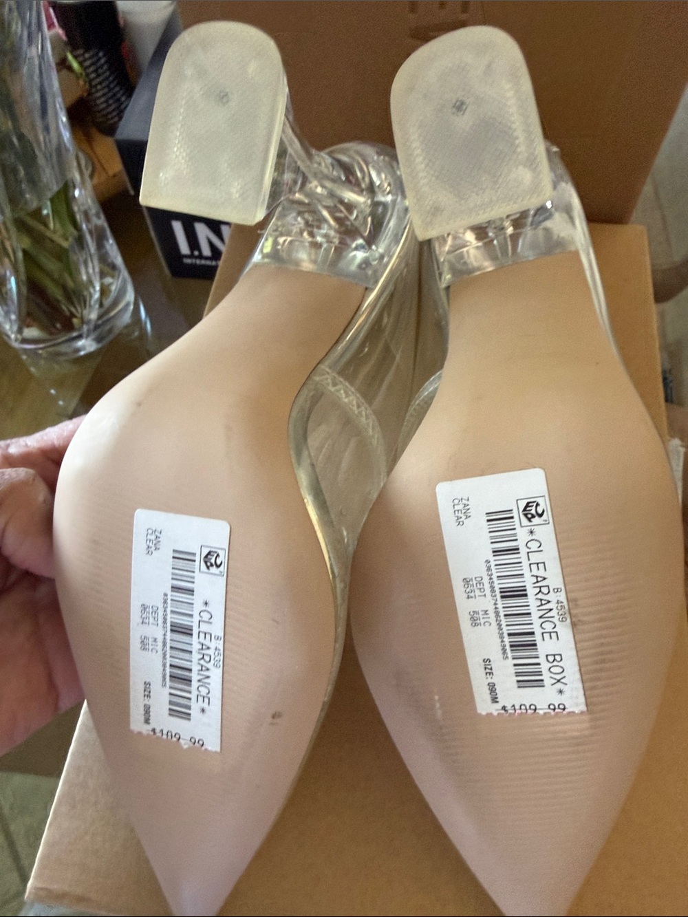 Steve Madden Translucent Heels - Picture 5 of 6